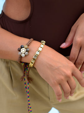 GOLDEN DAISY BRACELET (SAND)