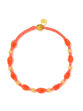 BEACH RAVE NECKLACE (ORANGE)