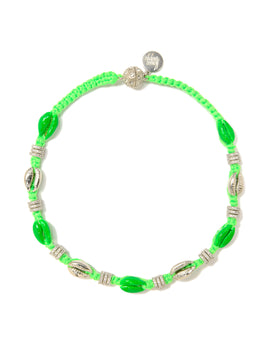 BEACH RAVE NECKLACE (NEON GREEN)