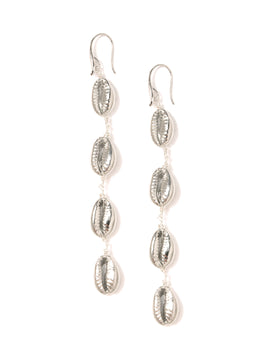 SHIMMERING SHELLS EARRINGS (SILVER)