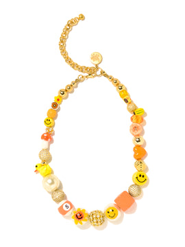 HAPPY AF NECKLACE (CITRUS)