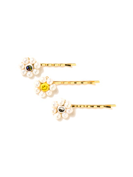 MINI HAPPY FLOWER BOBBY PIN SET