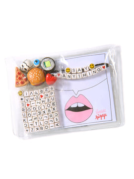 "SAY ANYTHING" DIY BRACELET SET KIT (SNACK ATTACK)